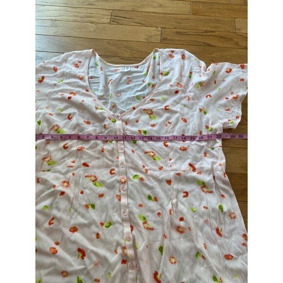 NWOT BP. Women's Plus Size 3X Floral Button-Front Lightweight short dress - Picture 7 of 8